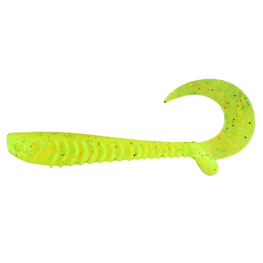 [BIM-LC27-6] Lemur Cata Deadly action grub 7 cm   Chartreuse